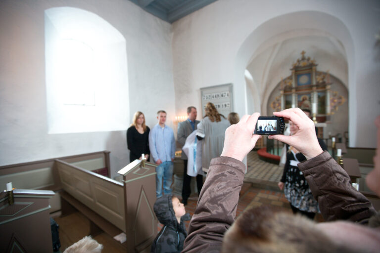 Barnedåb på Dragør Fort